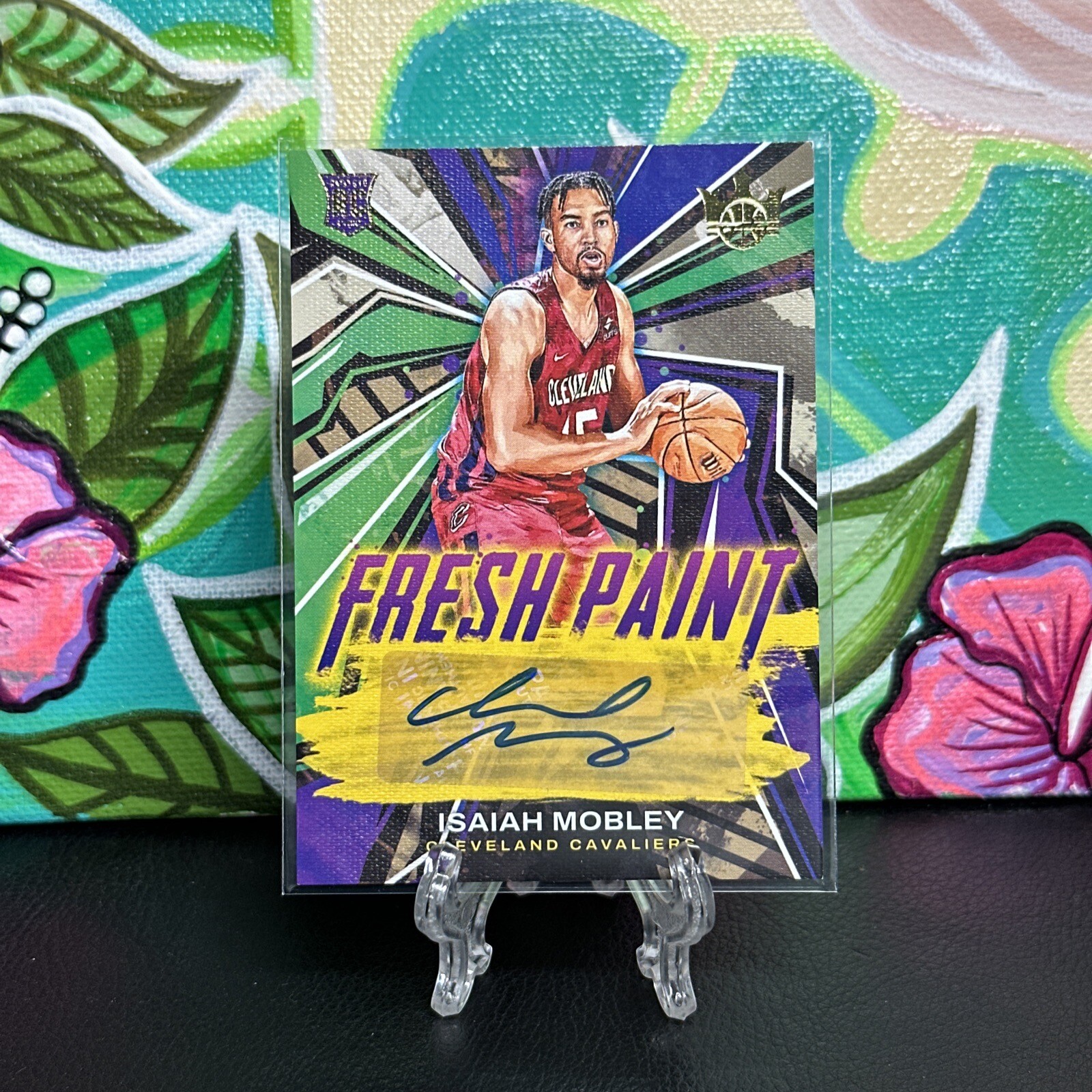 2022-23 Panini Court Kings Basketball Isaiah Mobley RC Fresh Paint Auto /199 SP