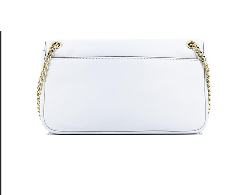 Michael Kors Hamilton Small Flap Shoulder Bag Handbag 35H0GHML1L Vanilla Leather - Picture 3 of 4
