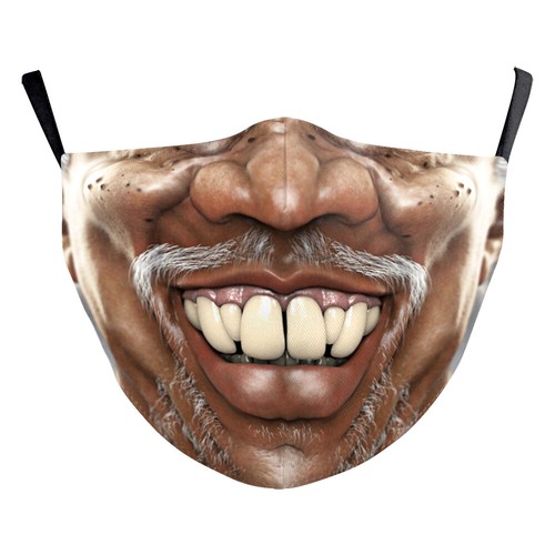 Adult Unisex Adjustable Reusable Joker/Farmer/Watch/Orcish Mouth Masks Facemasks - Picture 21 of 46