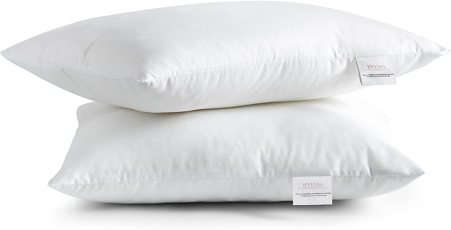 2er Set Luxus-Kopfkissen (50x70 Cm) – Hotelkomfort Mit Mikrofaser-Füllung, Allergikerfreundlich & Waschbar, Für Seitenschläfer