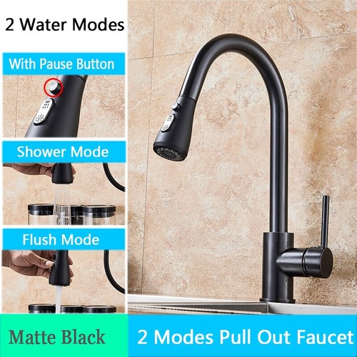 Kitchen Faucet Single Hole Pull Out Spout Kitchen Sink high quality - Picture 4 of 18