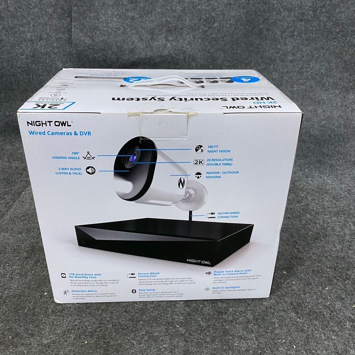 NIGHT OWL FTD4814L Wired Security Cameras & DVR 2 Way Audio eBay