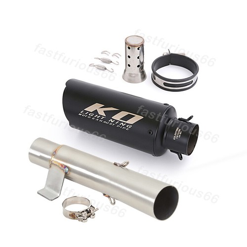 51MM For KOVE 400X 500X Euro5 2019-2025 Exhaust Muffler Mid Link Pipe Escape Tip - Picture 11 of 13