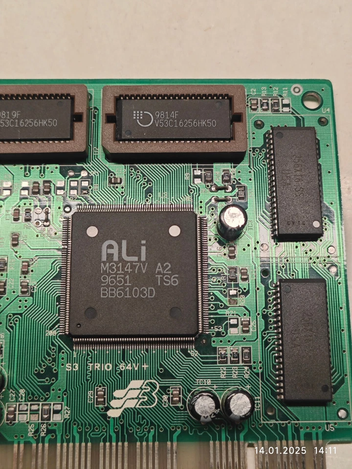 1996 Rare PCI VGA Card ALiCat ALi M3147V A2 with 2 MB for Retrogaming - Image 4 of 4