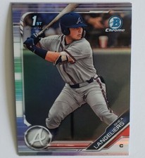 SHEA LANGELIERS 1st 2019 Bowman Chrome Draft Rookie Card #BDC-67 RC Refractor