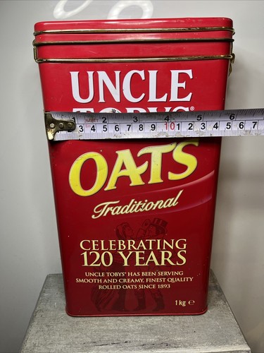 Uncle Toby's Oats Celebrating 100 Years EMPTY Vintage Collectable Tin .. - Picture 11 of 14