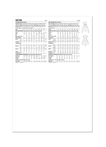 SIMPLICITY 9799 CHILDREN'S GIRLS DRESSES Sewing Pattern Size 3-6 & 7-14  EASY - Picture 2 of 11