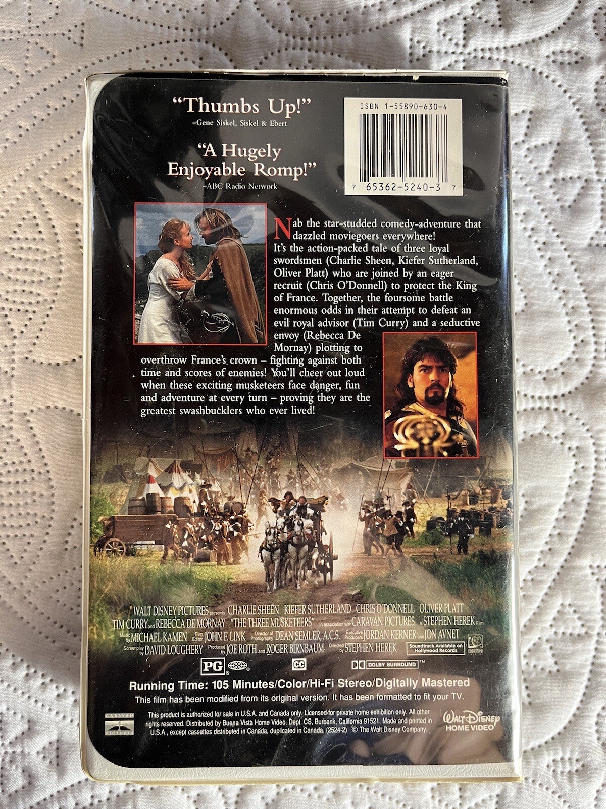 The Three Musketeers (VHS, 1994) 765362524037 eBay