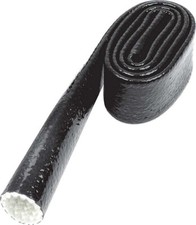 ALLSTAR #34294 HEAT SLEEVE HOSE/WIRE SLEEVE 3/4" BLACK 3 FT SILICONE/FIBERGLASS