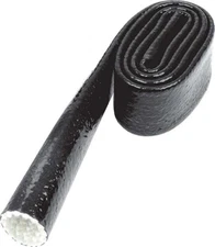 ALLSTAR #34292 HEAT SLEEVE HOSE/WIRE SLEEVE 1/2" BLACK 3 FT SILICONE/FIBERGLASS
