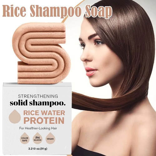 Rice Water Shampoo Soap - Strengthen, Hydrate, Smooth, Natural - Picture 9 of 14