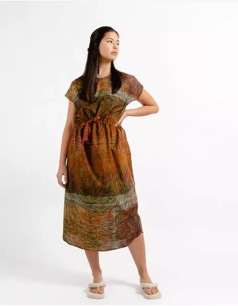 Anntian Simple Dress Panel Print WW | eBay