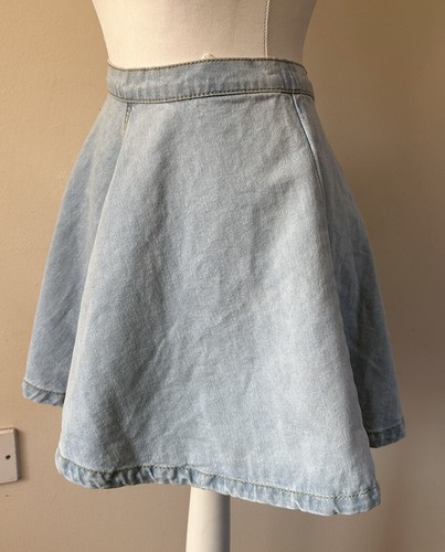 Women's Denim mini Skirt A-line Size 6-8 - Picture 2 of 4