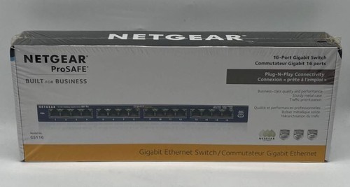 NETGEAR ProSafe (GS116) 16-Ports External Switch *BRAND NEW IN BOX!*