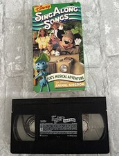 Disneys Sing Along Songs Fliks Musical Adventure VHS Animal Kingdom Play Tested