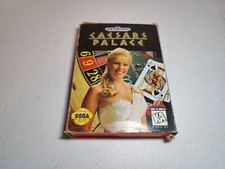 Caesars Palace (Sega Genesis, 1993) Complete in Box CIB Manual Tested/Works