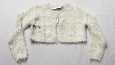 The Children's Place Girl's Long Sleeve Eyelash Cardigan ZS6 White Size: 2T