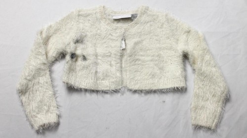 The Children's Place Girl's Long Sleeve Eyelash Cardigan ZS6 White Size: 2T