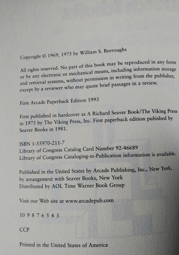William S. Burroughs - The Last Words of Dutch Schultz - First Arcade Edition - Imagen 6 de 6
