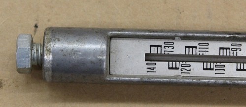 Vintage Aluminium Thermometer - Morrison Elevator Inc. Kolonie, Mildred, Bayard - Werke - Bild 5 von 9