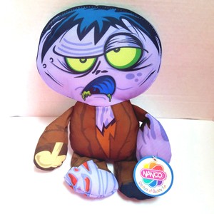 Zombie-Plush-11-034-Toy-with-TAG-Nanco-Purple-EUC-FREE-SHIPPING