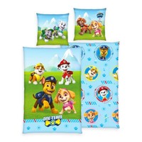 Herding Renforcé Wende BettwäSche 2 Tlg135X200Cm Paw Patrol Hellblau Knopfleiste