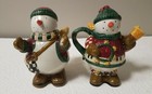 NEW SAKURA DEBBIE MUMM SNOW ANGEL VILLAGE HAND PAINTED SUGAR AND CREAMER SET