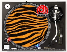 Tiger Print - 7"-12" DJ slipmat for LP turntable record player 