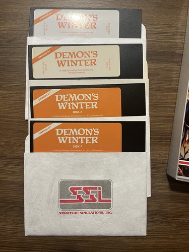 SSI Vintage 1988 Computer Game Demon’s Winter Commodore 64 - Very Rare - Picture 3 of 6