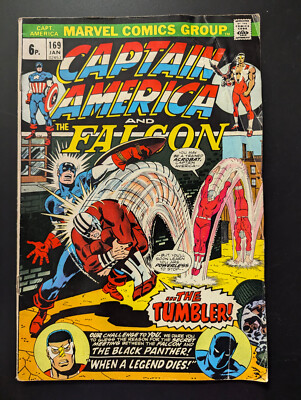 Captain America #169, Marvel Comics, Cameo Moonstone, 1974 