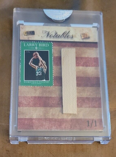 2019 The Bar Larry Bird Certified Forum Court Relic 1 of 1 - Picture 1 of 2