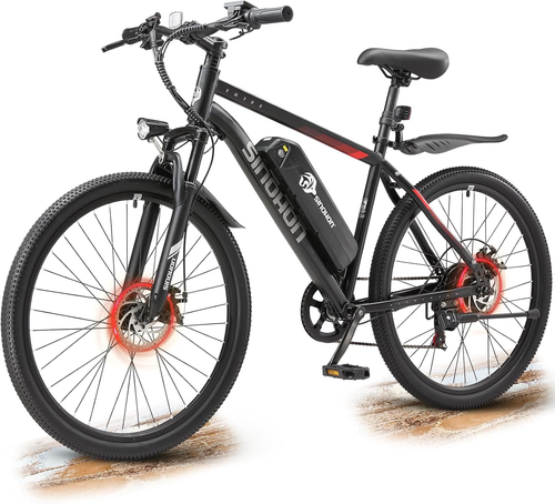 26'' Electric Bike for Adult 500W 20MPH 37Miles City Mountain Commuting E-bike - Picture 33 of 54