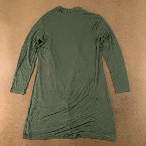 Splash Women's Size 1X Green Lightweight Jersey Open Front Cardigan NWT - Picture 7 of 8