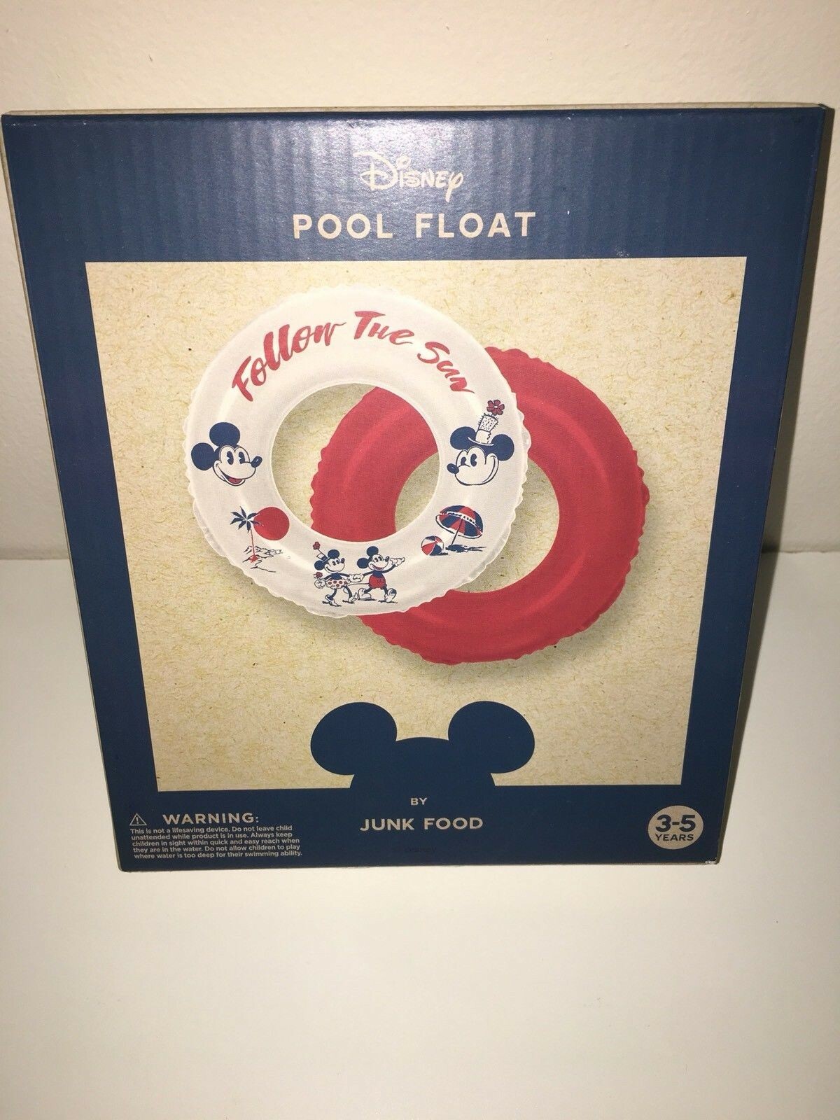 Brand New- Disney Pool Float-by Junk Food- Ages 3-5-Vin Brand New- Disney Pool Float-by Junk Food- Ages 3-5-Vin