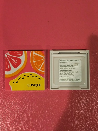 2x CLINIQUE All About Shadow Duo MINI ~Morning java/Ballet flats/Smoldering plum - Picture 2 of 2