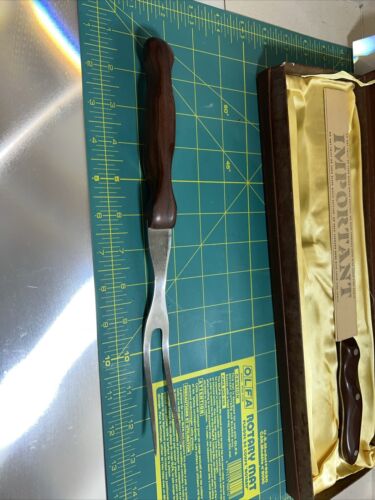 VTG.*Cutco*#23 & 27 Slicing*Knife & Fork set*Brown handle with box - Picture 2 of 12