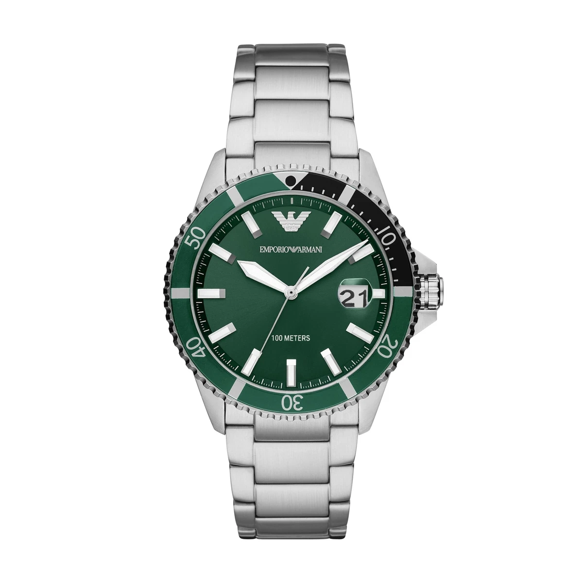 Orologio emporio deals armani acciaio