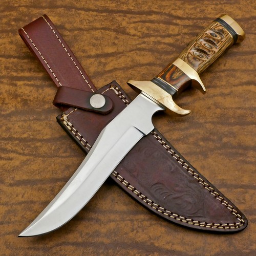 Rody Stan HAND MADE D2 STEEL BLADE FULL TANG BOWIE HUNTING CAMPING KNIFE-AS-9064