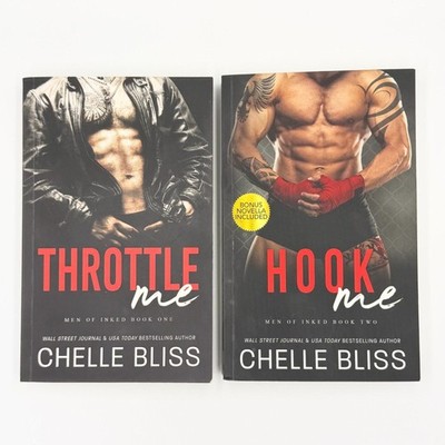 Chelle Bliss Men of Inked Books 1 & 2 Throttle Me Hook Me Spicy Romance Set