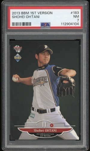 PSA 7 Shohei Ohtani 2013 BBM 1st Version #183 Rookie RC