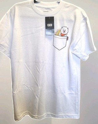Bt21 RJ Tshirt, Brand New, White. 100% Cotton, Made In USA, Medium