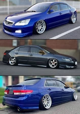 For 2003-2007 Honda Accord Sedan JDM Window Visor Wind Deflector Sun Rain