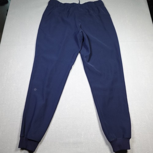 Pantalones deportivos Lululemon para mujer 8 azul marino cónicos con cordón logotipo - Imagen 8 de 14