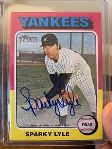 2024 Topps Heritage High Number - Real One Autographs Sparky Lyle #ROA-SL (AU)