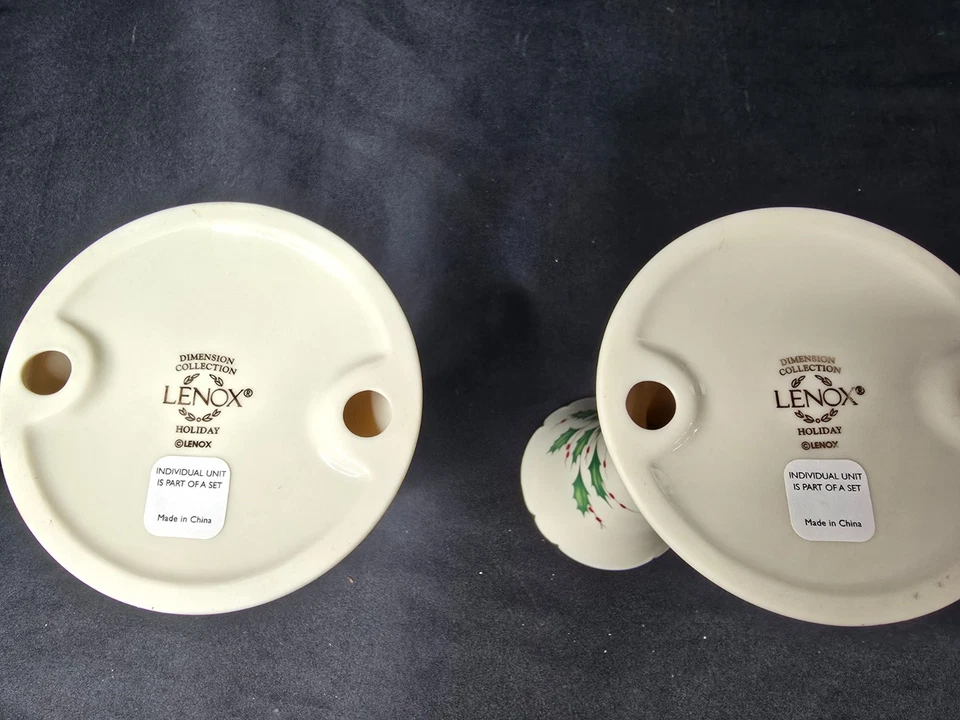 Castiçais perfurados Lenox Holiday Dimensions conjunto de 2 - 6 " - Imagem 3 de 3