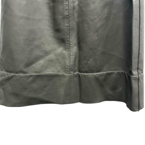 Marc Jacobs Lambs Leather Knee Length Skirt Elastic Waist Bottoms 2 M Size Used - Picture 4 of 7