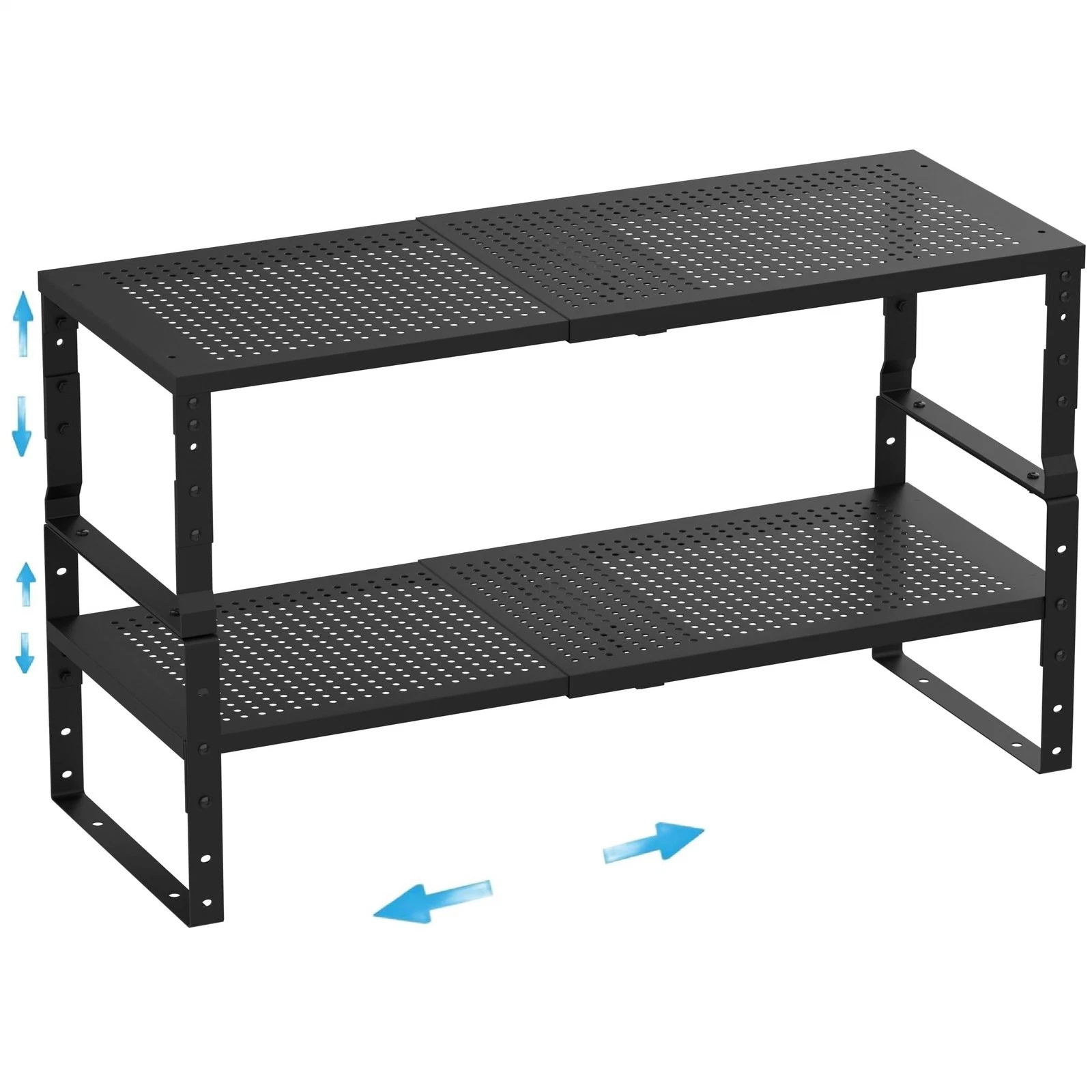 Expandable,Adjustable & Stackable Spice Rack, Cabinet Kitchen Countertop Shel...