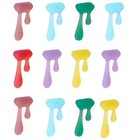 18Pcs Water Drop Shaped Glass Markers Party Silicone Wine Glass Recognizer