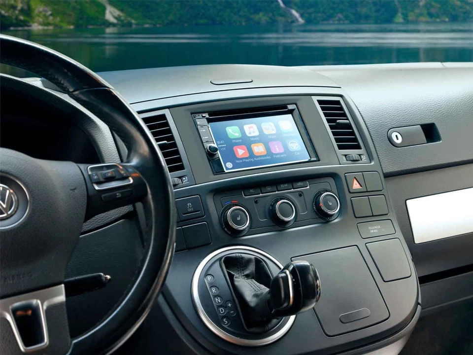 Einbaurahmen Set Doppel DIN Autoradio für VW T5 Caravelle Touareg Multivan 2003- - Bild 4 von 4