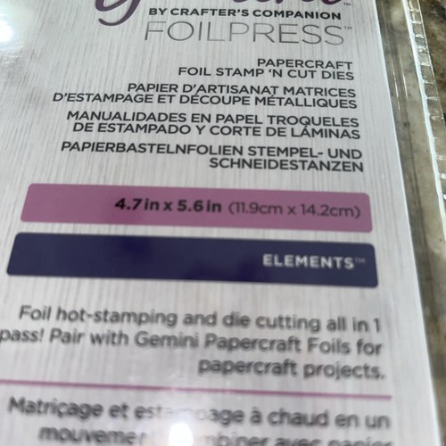 Crafter's Companion Gemini Elements Classic Foil Stamp & Cut Dies New Regency - Picture 5 of 5